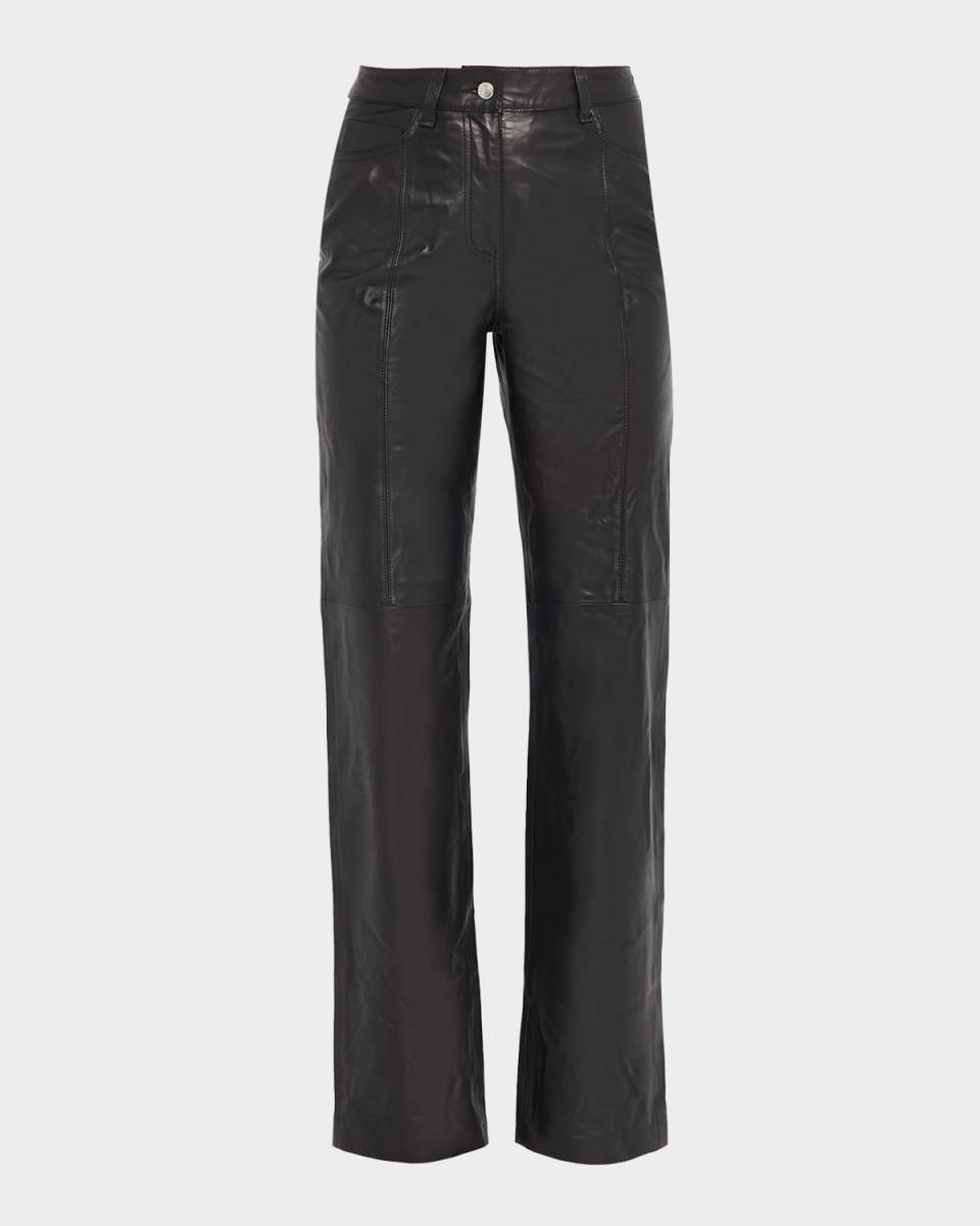 Kings Leather Straight-Leg Pants